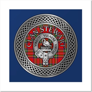 Clan Stewart Crest & Tartan Knot Posters and Art